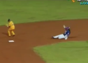 Manny Ramirez Breaks Up a Double Play Manny’s Way