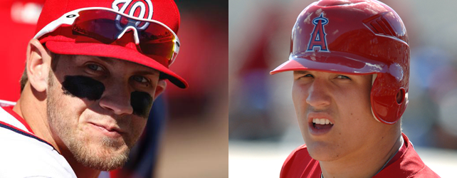 Mike Trout Bryce Harper news