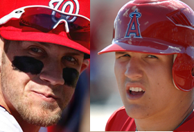 Image for Bryce Harper and Mike Trout Comparison – So Far