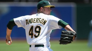 Image for Brett Anderson Leaves Game with Strained Right Oblique