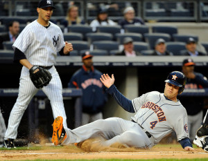 Image for MLB Scores: Astros Rough Up Pettitte, A’s Down Angels in 19