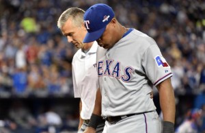 Image for Rangers Adrian Beltre Ruled Out for Game 2 of ALDS